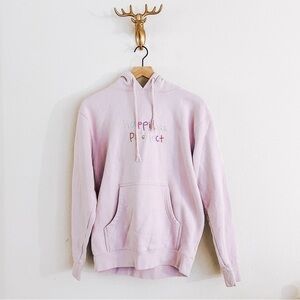 Happiness Project Men's Lavender Hoodie Hooded Sweater Size Small